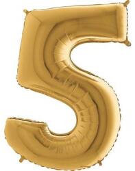 Grabo Felfújható lufi szám 5 aranyszínű 102 cm extra nagy - Grabo (025G-P)
