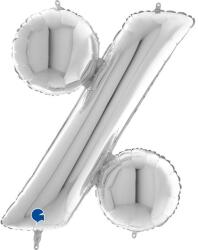 Grabo Lufis ballon százalékjel 102 cm ezüstös - Grabo (589s)