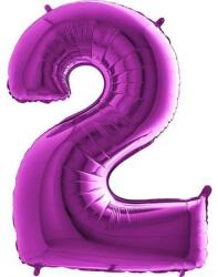Grabo Felfújható lufi szám 2 lila 102 cm extra nagy méretű - Grabo (052P-P)