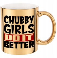 Funandstyle Fémes Bögre Csillogó Arany Chubby Girls It Better 300ml Többféle