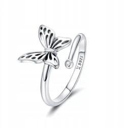  925-ös ezüst gyűrű pillangóval szerelem, barátság (5905351361716 )