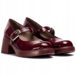 Wonders Félcipő a Wonders platformon E-7122 Lack Vino bordó Bőr MÉRET. 37 (E-7122 LACK VINO)