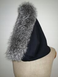  Csősál golf sál alagút kapucnis sál róka szőrrel