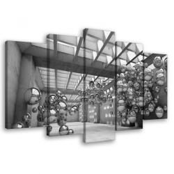 Consalnet Vászonkép 5 darabos, Gömbök a térben 100x60 cm méretben (C5-10132S17)