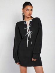 Shein Fekete Ruha Mini Megkötős (s) (610819)