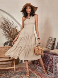 Shein Ruha aszimmetrikus midi boho bézs L 40