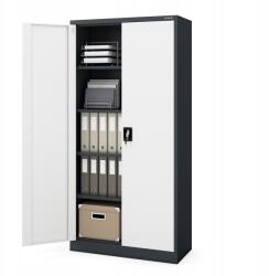 JAN NOWAK Fém irattároló irodai szekrény Jan 185 antracit-fehér (619)