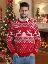 Shein Piros Hosszú Ujjú Pulóver Hbx S06__L