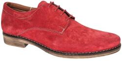 CIUCALETI Marimea 38, 39 Pantofi barbati rosii casual din piele naturala intoarsa LPARVELTM, marimea 42