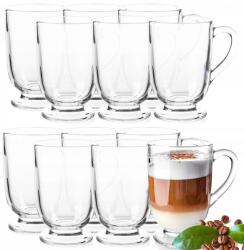 OMAGO 12x Kávés Poharak Latte Tea 300ml Pohár Szett Füllel (O65567454)