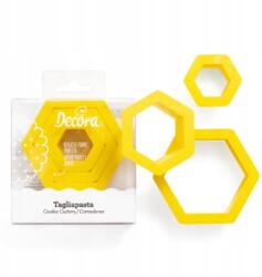 Decora formák 3 db Hexagon Hatszög (0255302)