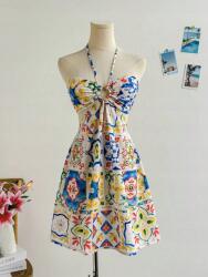 Shein Mintás Ruha Fodros (M) (610747)