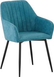 Mobikon Fotoliu de design textil verde boucle metal negru Vajro 57, 5x61, 5x85 cm (0000402952)