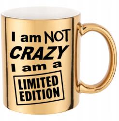 Funandstyle Metál Bögre Csillogó Arany IM A Limited Edition 300ml Többféle Minta