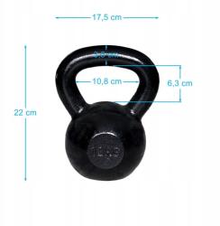 Spartan Sport Kettlebell öntöttvas golyó Kettle Spartan 12 kg (A-S1627)