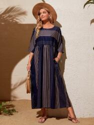 Shein Ruha boho ujjú batwing csíkos pöttyös 40-es