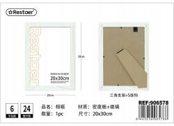  Képkeret 20x30cm Fehér Fa (481805676)