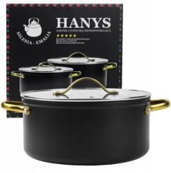 Silesia Emalia Alumínium fazék 4, 7L Hanys Teljes Indukciós Alj Non-stick (5905155025319)