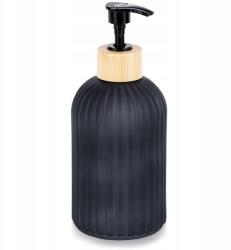 Vilde Fürdőszobai Adagoló Folyékony Szappan Gél Tartály Üveg Fekete (4903336860828)