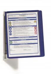 Durable „vario Wall 5 prezentációs tasak, sötétkék, falra szerelhető, 5 zsebbel, Durable (4005546506494)