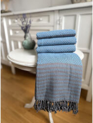 Hürrem's Bazaar Leyla hamam törölköző sötét türkiz - szélén csíkokkal