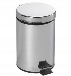 SAPHO Simple Line szemeteskosár kerek, 3 literes, polírozott rozsdamentes acél (27103)