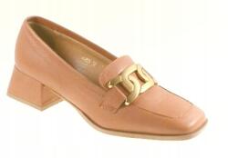 Sagan 4855 Bőrcipő, Barna, 37-es méret (4855)