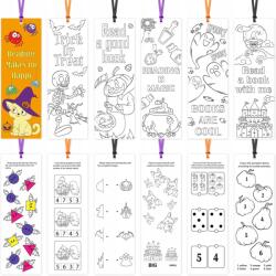 123Arts Gyerek kifestőkönyv Halloween könyvjelző angol nyelven