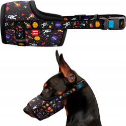 Waudog Kutya szájkosár Waudog Nylon, Nasa mintás, L méret, 25-34 cm (5390)