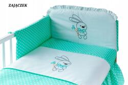 Baby-Raj Hímzett ágyneműhuzat kiságyvédő 3 el. kpl nyuszi (555)