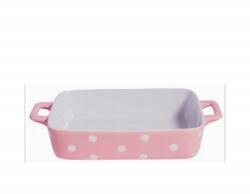  Rózsaszín sütőtál pöttyökkel (3830073110484)