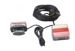 Kamar Set lampi, triple remorca cu stop LED, semnalizare, si magnet (L1854)