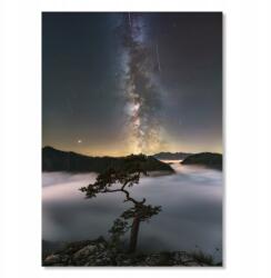  Perseidák esője a Sólyomkő felett poszter 70x100 cm