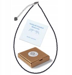  Női nyaklánc természetes kő finom kék kristály Ajándék (TEL00033)