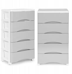 ModernHOME 5 fiókos polc kerekeken, szürke (PJJCBS0024-05A)