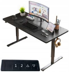 Muvu Elektromos emelhető íróasztal Fekete 140 cm Állítható magasság 72-118 cm (Biurko Elektryczne Regulowane 140x60cm)