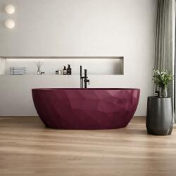 Foglia Cada freestanding burgundy mat, compozit 3D, ovala 167 x 82 cm, Foglia Armonia (664705171178)