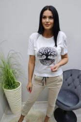 Norafashion Csinos lezser női életfa mintás póló (310952)