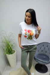 Norafashion Csinos tulipán mintás póló (2) (227521)