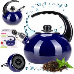 Kamille Vízforraló Zománc Gáz Indukciós zománcozott sötétkék fényes 2, 5L Kamille (KM1039C)