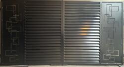 Metal-Dynamics Porti metalice tabla decupata model jaluzea geometric 450x180cm
