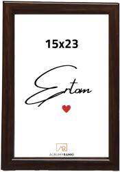 Ertom Képkeret 15x23 barna Aura üveggel univerzális klasszikus (Ertom Aura)