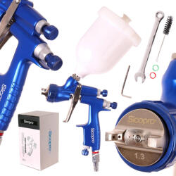 Sicopro Pistol de Vopsit Profesional Volum Mare Presiune Scăzută (HVLP) 1.3mm - SicoPro 600ml (TF2-100131)