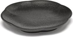 Serax Farfurii pentru aperitive Inku Ribbed, 8, 9 cm, negre, 4 buc (B5120237B)