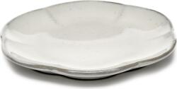 Serax Farfurii pentru gustări Inku Ribbed, 13, 9 cm, albe, 4 buc (B5120238W)