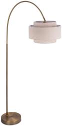 Relaxdays Lampă de podea arcuită, metal și material textil (10138806)