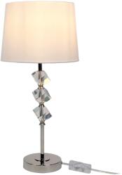 Relaxdays Lampă de masă cu abajur din cristal și mătase (10142472)