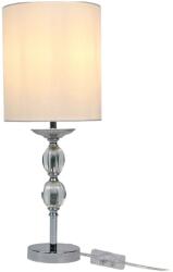Relaxdays Lampă de masă cu abajur din material textil din cristal (10142480)