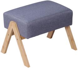 Relaxdays Taburet din bambus și material textil (10142779)
