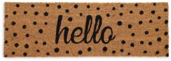Relaxdays Covoraș de ușă Hello cu buline în nucă de cocos (10135704) Covor